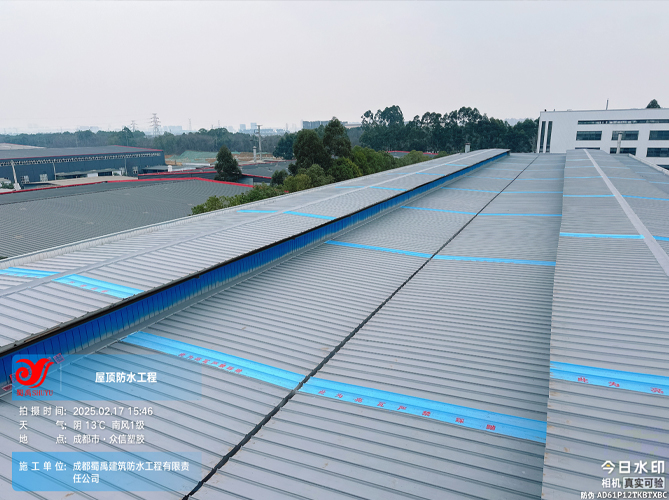 成都眾信塑膠鋼結(jié)構(gòu)廠房屋面防水補漏防腐翻新施工